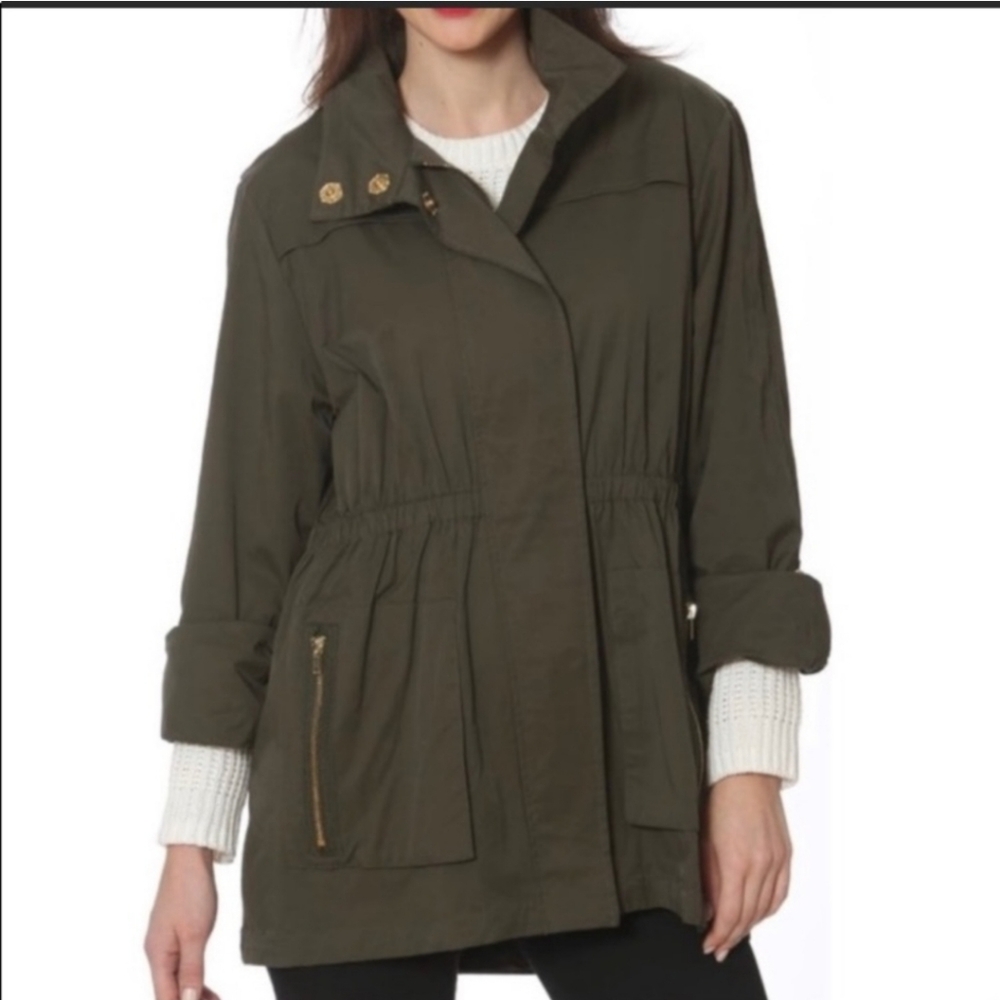 Lightweight Packable Rain & Wind Resistant Trench Coat Jacket 2x Jones & Co
